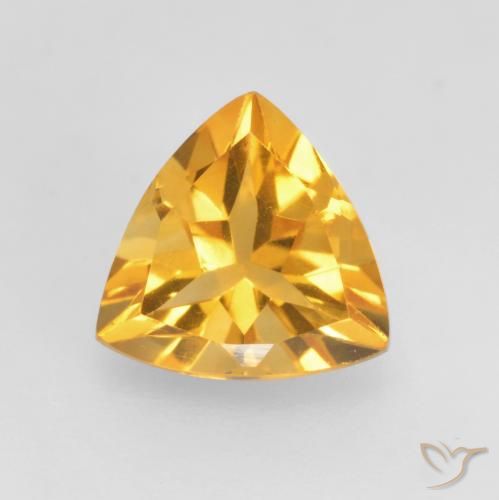 1.02ct 자연스러운 골든 오렌지 황수정, 일조, VVS-VS