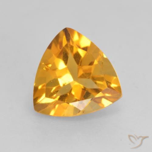 1.16ct 자연스러운 오렌지-골드 황수정, 일조, VVS-VS
