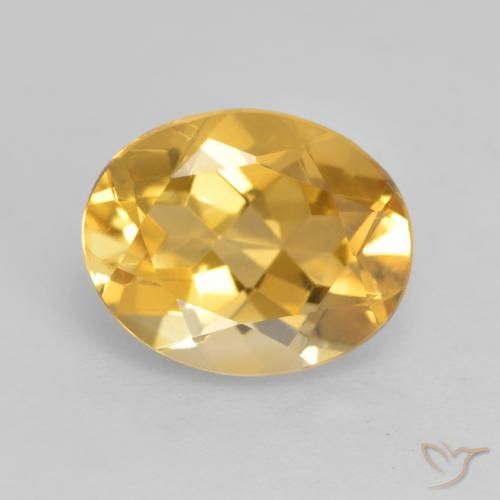 3.19ct 자연스러운 금 황수정, 타원형, VVS-VS
