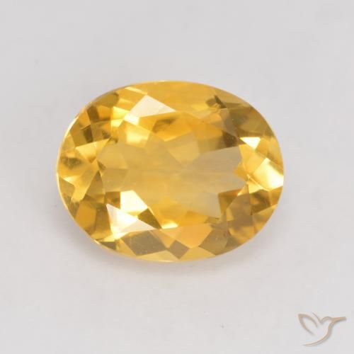 3.13ct 자연스러운 브라이트 골드 황수정, 타원형, VVS-VS