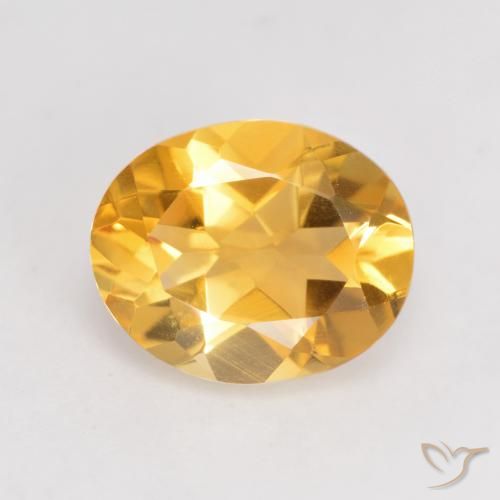 3.25ct 자연스러운 다크 골든 황수정, 타원형, VVS-VS