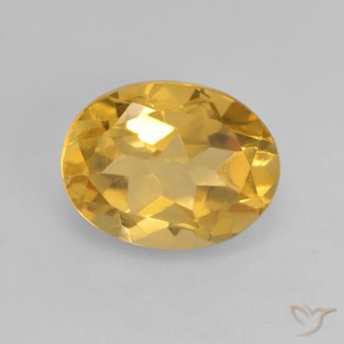 1.91ct 자연스러운 골든 오렌지 황수정, 타원형, VVS-VS