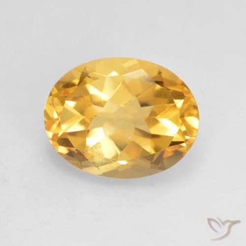 1.93ct 자연스러운 브라이트 골드 황수정, 타원형, VVS-VS