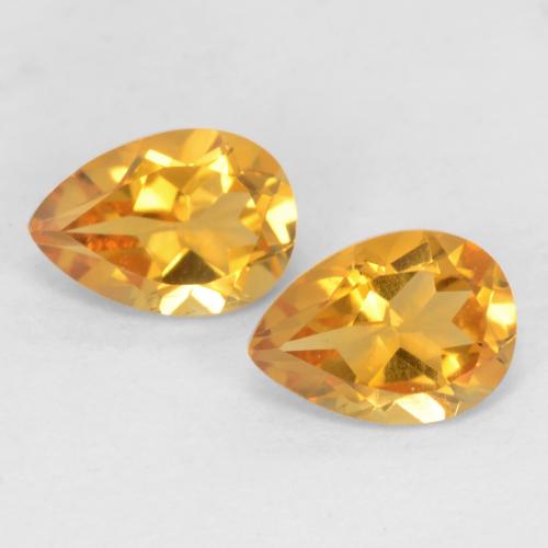1.37캐럿 천연 다크 골든 시트린 보석, 배 모양, 7.1×5 mm, VVS-VS