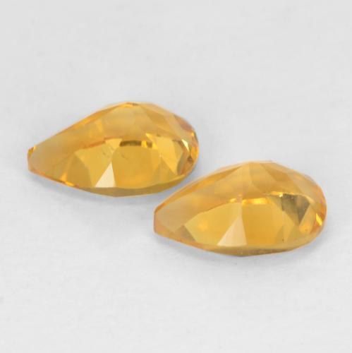 1.37캐럿 천연 다크 골든 시트린 보석, 배 모양, 7.1×5 mm, VVS-VS