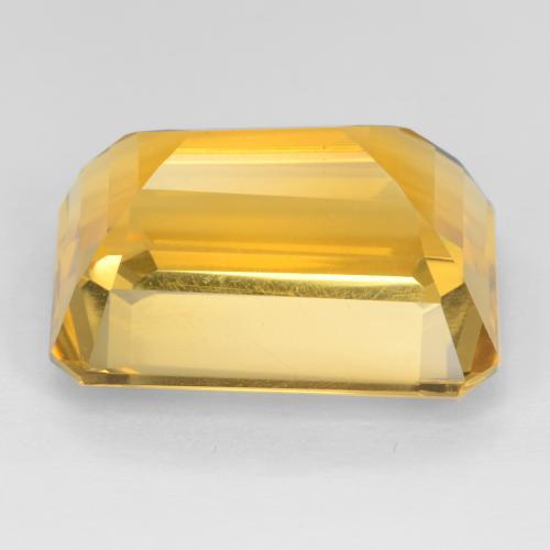 17.53캐럿 천연 딥 골든 오렌지 시트린, 에메랄드 컷, 18×13.1 mm, VVS-VS