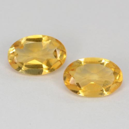 0.77캐럿 천연 골든 시트린 보석, 타원형 컷, 6.1×4.1 mm, VS