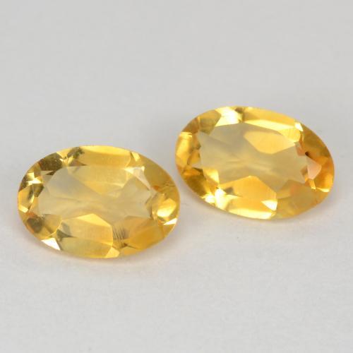 0.77캐럿 천연 골든 시트린 보석, 타원형 컷, 6.1×4.1 mm, VS