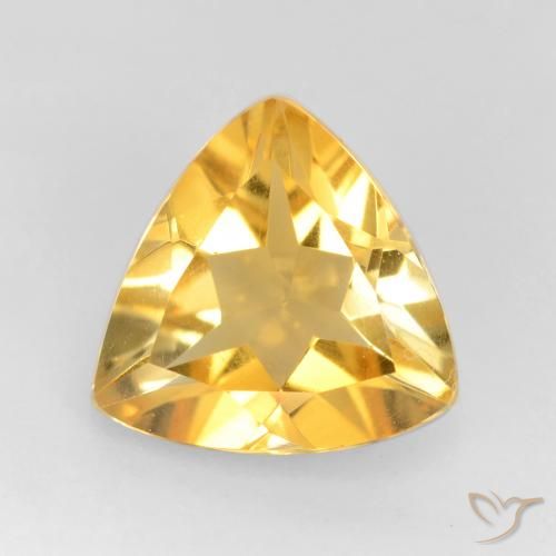 1.50ct 자연스러운 미디엄 골드 황수정, 일조, VS