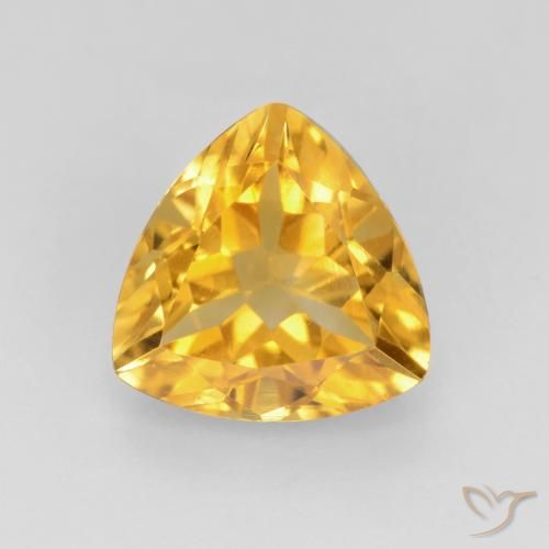 1.46ct 자연스러운 미디엄 골드 황수정, 일조, VVS-VS