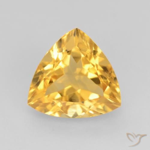 1.72ct 자연스러운 브라이트 골드 황수정, 일조, VVS-VS