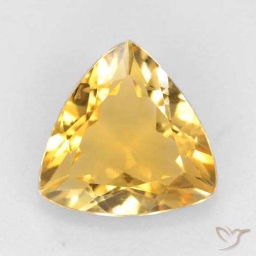 1.52ct 자연스러운 미디엄 골드 황수정, 일조, VVS-VS