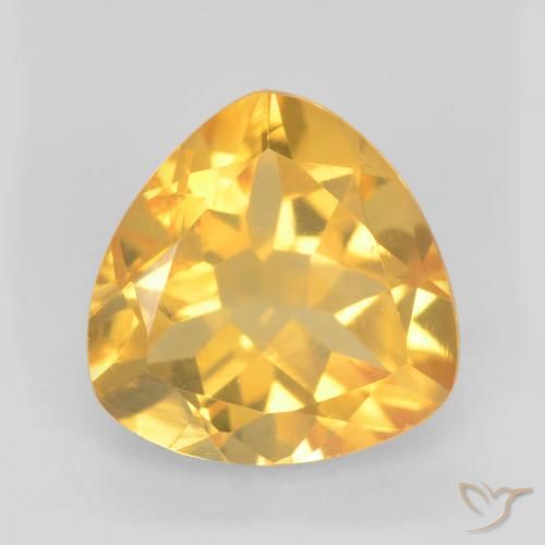 1.65ct 자연스러운 미디엄 골드 황수정, 일조, VVS-VS