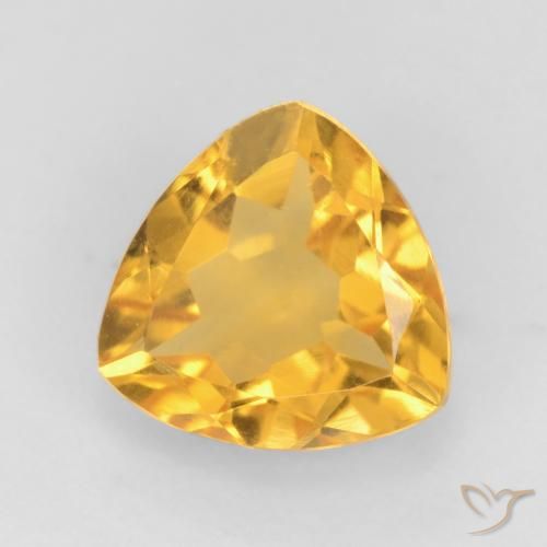 1.37ct 자연스러운 미디엄 골드 황수정, 일조, VVS-VS