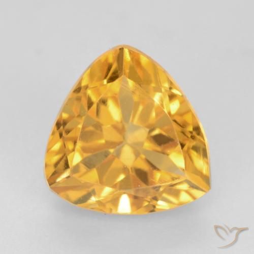 1.65ct 자연스러운 골든 오렌지 황수정, 일조, VVS-VS