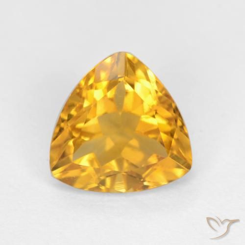 1.50ct 자연스러운 딥 골든 오렌지 황수정, 일조, VVS-VS