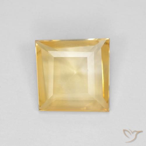 1.17ct 자연스러운 금 황수정, 정사각형, VS