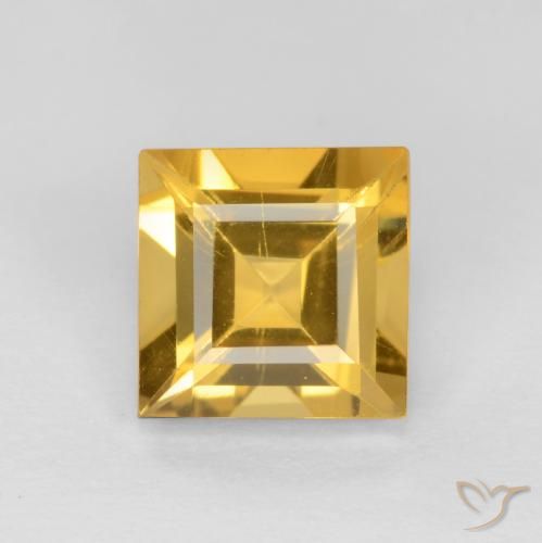1.49ct 자연스러운 미디엄 골든 황수정, 정사각형, VS