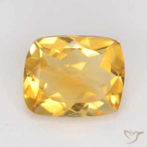 3.30ct 자연스러운 미디엄 골드 황수정, 방석, VS