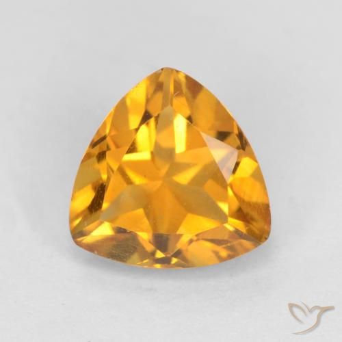 1.11ct 자연스러운 딥 오렌지-골드 황수정, 일조, VS