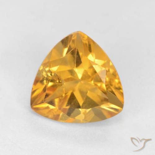1.16ct 자연스러운 딥 골든 오렌지 황수정, 일조, VS-SI