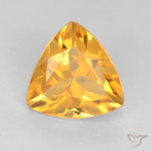 1.09ct 자연스러운 딥 골든 오렌지 황수정, 일조, VS
