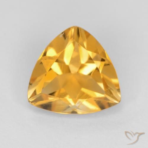 0.91ct 자연스러운 골든 오렌지 황수정, 일조, VS