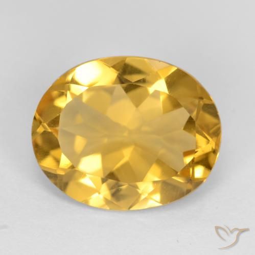2.79ct 자연스러운 딥 골드 황수정, 타원형, VVS-VS