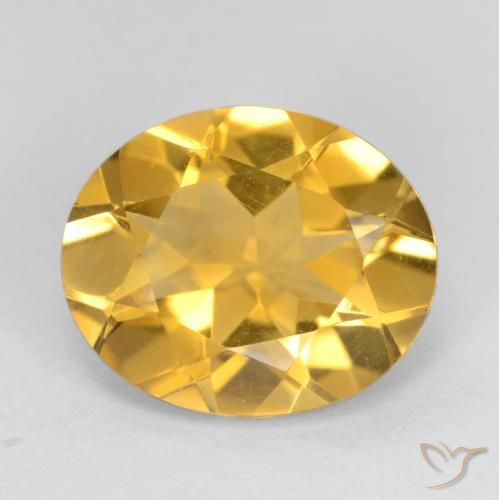 3.06ct 자연스러운 미디엄 골든 황수정, 타원형, VVS-VS