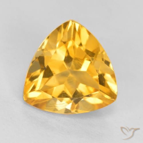 1.29ct 자연스러운 브라이트 골드 황수정, 일조, VS