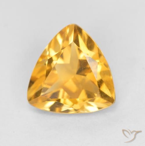 0.90ct 자연스러운 딥 골든 오렌지 황수정, 일조, VS