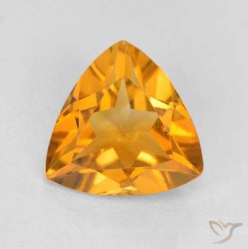 0.93ct 자연스러운 딥 오렌지-골드 황수정, 일조, VS