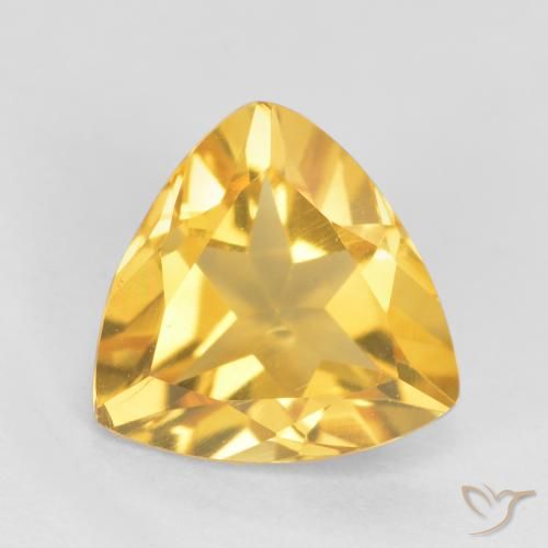 0.90ct 자연스러운 브라이트 골드 황수정, 일조, VS