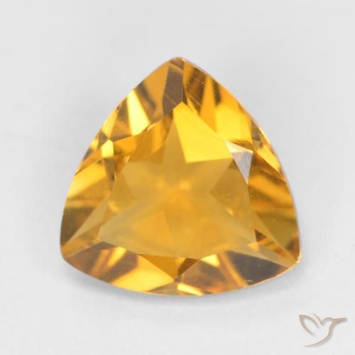 0.92ct 자연스러운 딥 골든 오렌지 황수정, 일조, VS