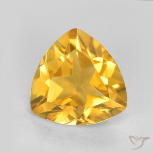 0.92ct 자연스러운 골든 오렌지 황수정, 일조, VVS-VS