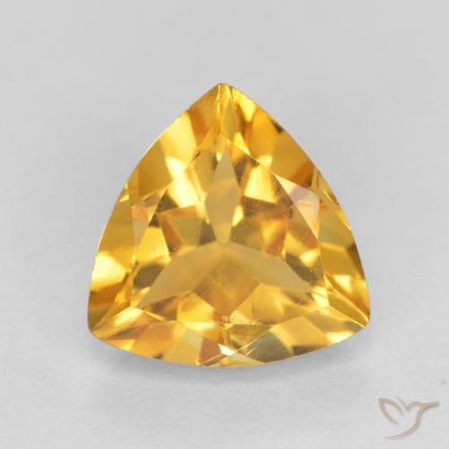 0.97ct 자연스러운 딥 골든 오렌지 황수정, 일조, VVS-VS