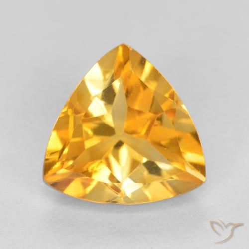 1.08ct 자연스러운 딥 골든 오렌지 황수정, 일조, VVS-VS
