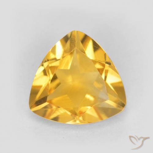 0.96ct 자연스러운 브라이트 골드 황수정, 일조, VVS-VS