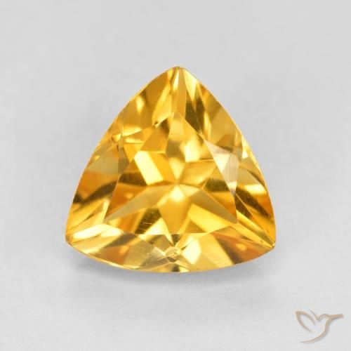 1.10ct 자연스러운 미디엄 라이트 오렌지 골드 황수정, 일조, VVS-VS