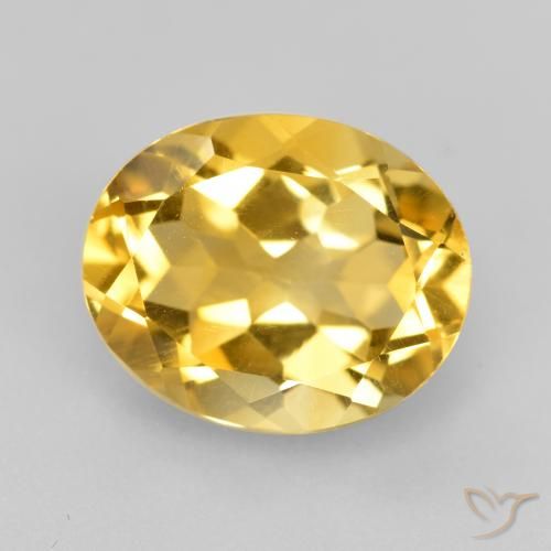 4.42ct 자연스러운 골든 황수정, 타원형, VVS-VS