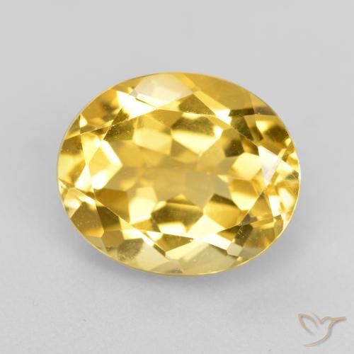 4.57ct 자연스러운 골든 황수정, 타원형, VVS-VS