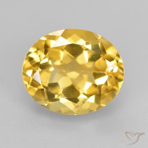 5.04ct 자연스러운 골든 황수정, 타원형, VVS-VS