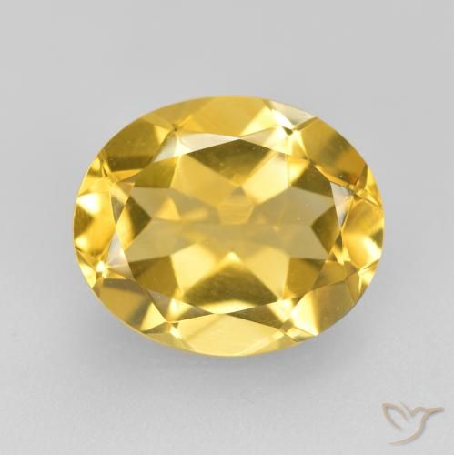 4.07ct 자연스러운 골든 황수정, 타원형, VVS-VS