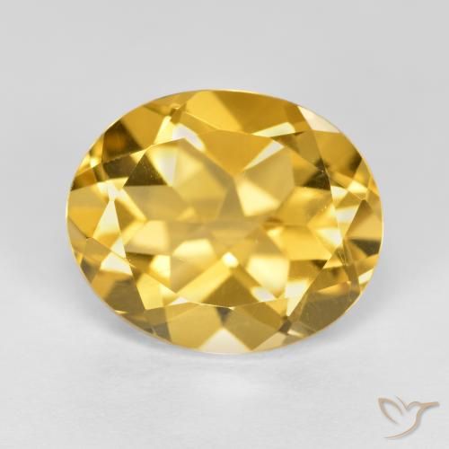 4.68ct 자연스러운 골든 오렌지 황수정, 타원형, VVS-VS