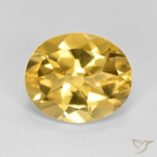 4.26ct 자연스러운 골든 오렌지 황수정, 타원형, VVS-VS