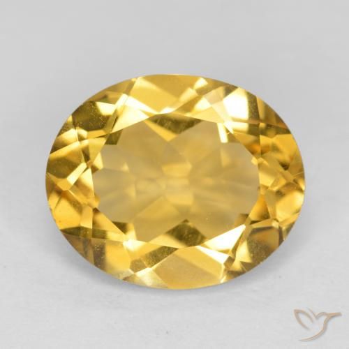 4.25ct 자연스러운 미디엄 골든 황수정, 타원형, VVS-VS