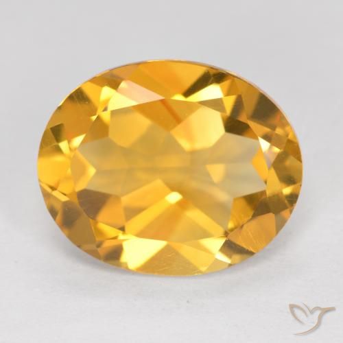 4.34ct 자연스러운 다크 골든 황수정, 타원형, VVS-VS