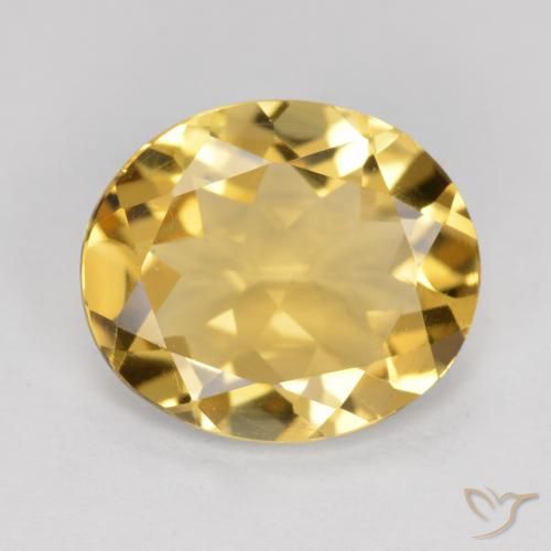 3.16ct 자연스러운 금 황수정, 타원형, VVS-VS