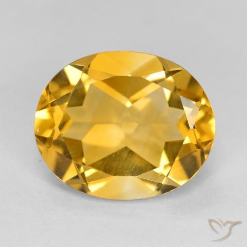 4.10ct 자연스러운 골든 황수정, 타원형, VVS-VS