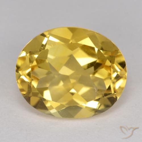 4.70ct 자연스러운 미디엄 골든 황수정, 타원형, VS